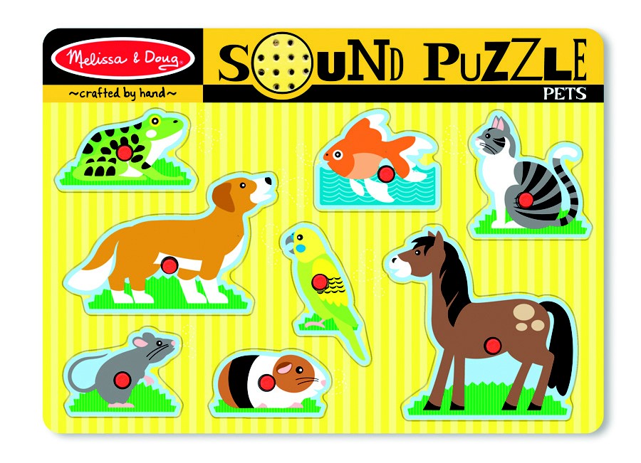 Melissa & Doug Pets Sound Puzzle - 8pc