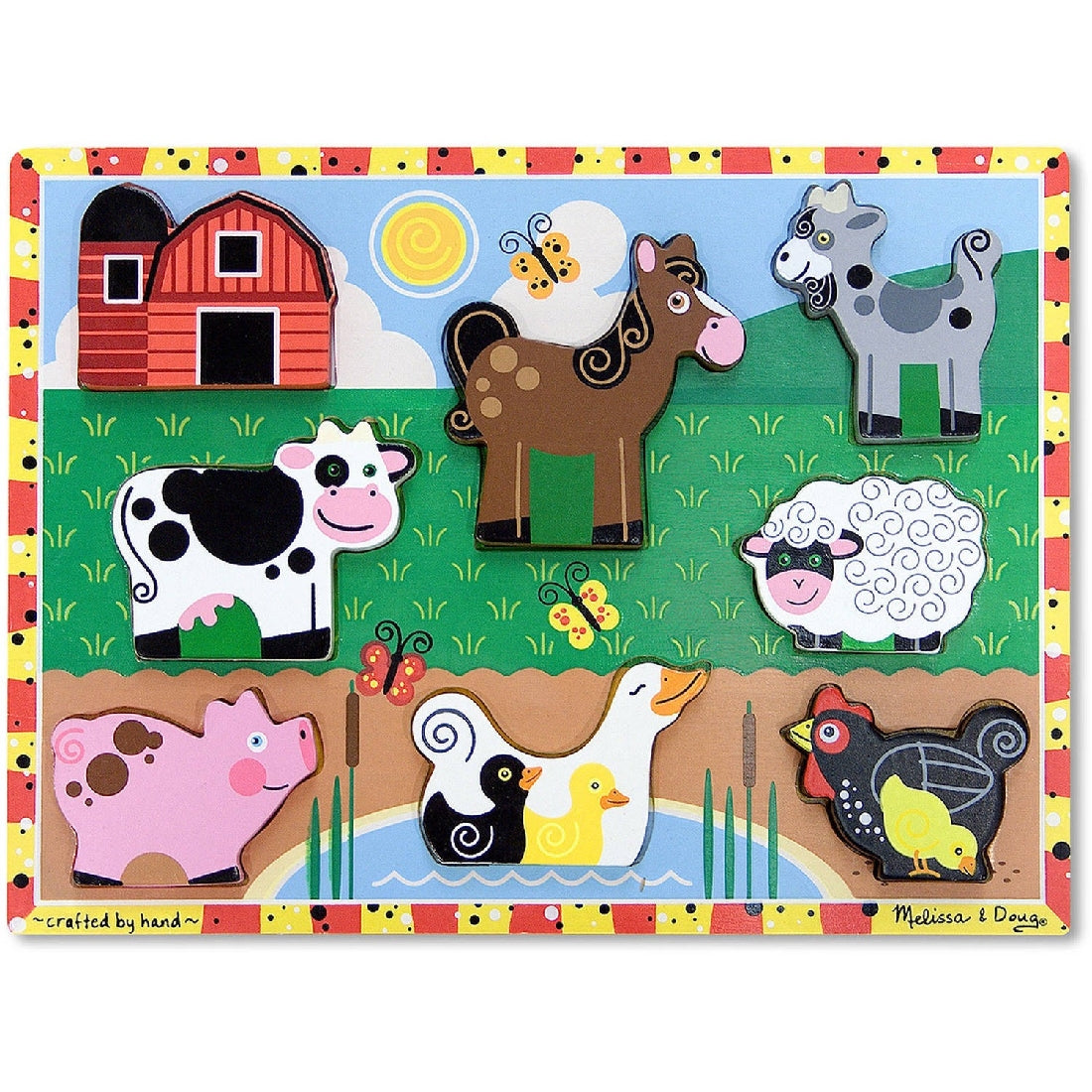 Melissa & Doug Farm Chunky Puzzle 8 Pce