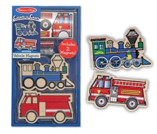 M&d Create Craft - Woden Vehicle Magnets