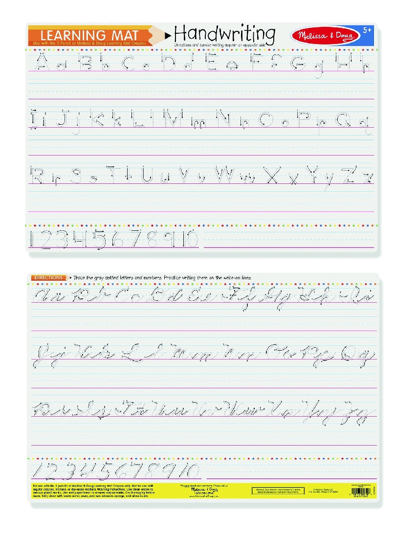 M&d Write-a-mat Handwriting
