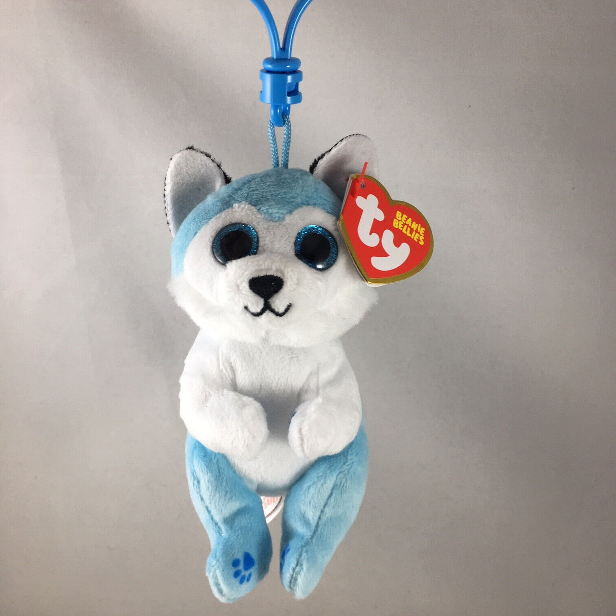 Ty Beanie Bellies - Thunder the Husky Dog Clip