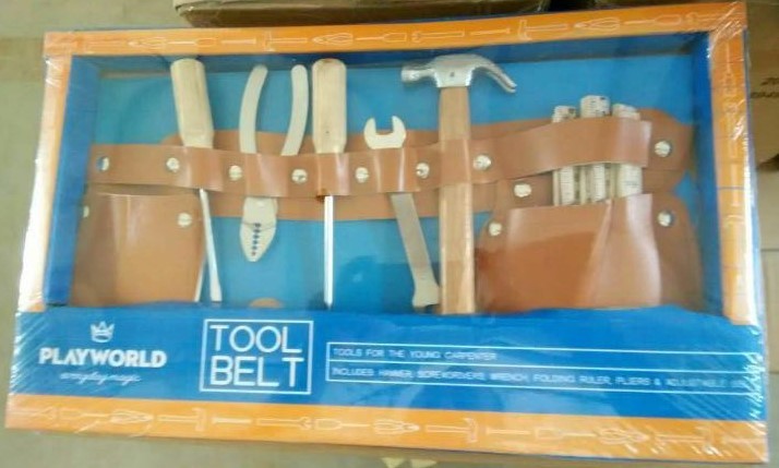 Playworld 6pc Real Tool Belt Set