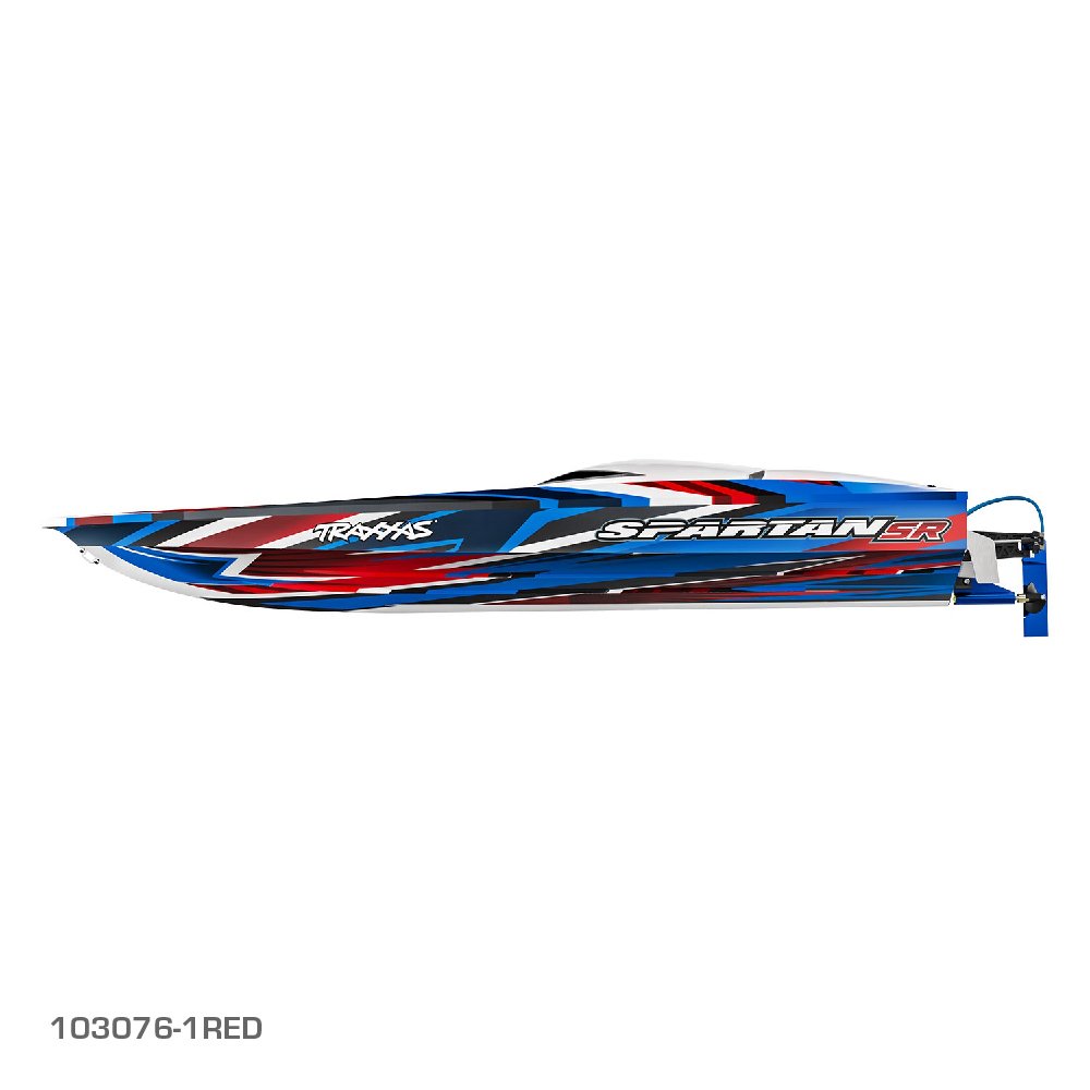 TRAXXAS SPARTAN SR 36* BRUSHLESS BOAT - RED