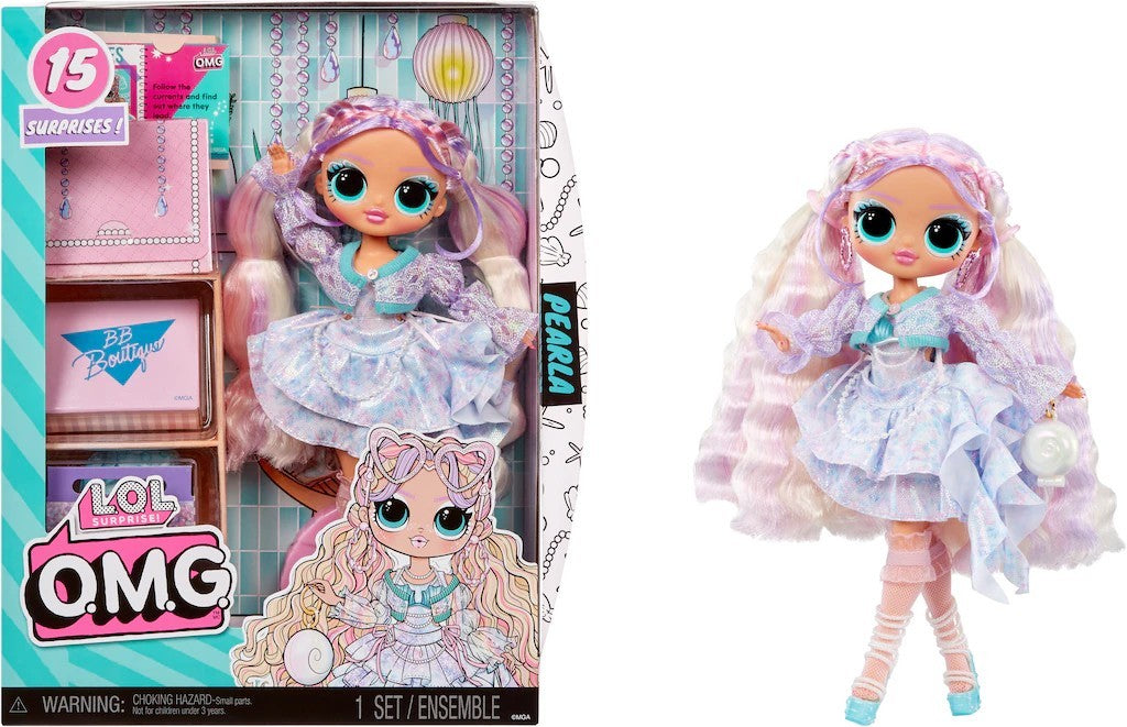 LOL Surprise OMG Ace Fashion Doll with 15 Surprisesed Fashionand Accessories - PEARLA