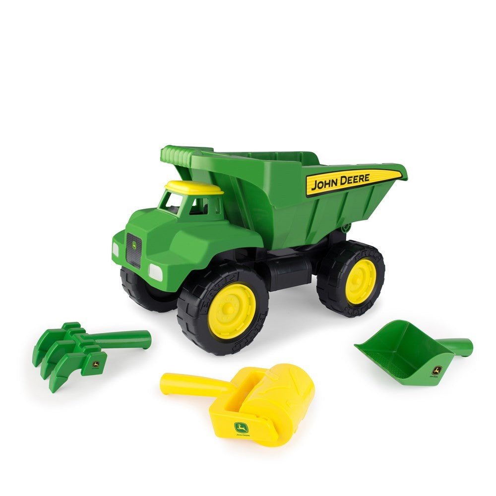John Deere Dump Truck W/ Garden Tools 38cm