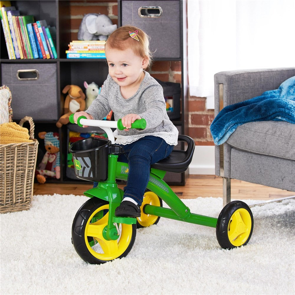 JOHN DEERE GREEN STEEL TRICYCLE