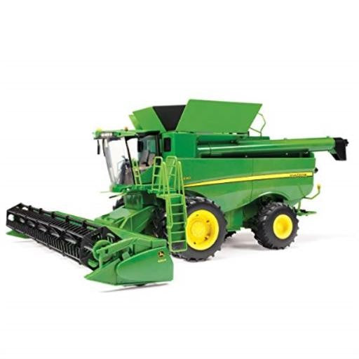 John Deere 1:16 Big Farm S690 Combine With Corn & Daper Head