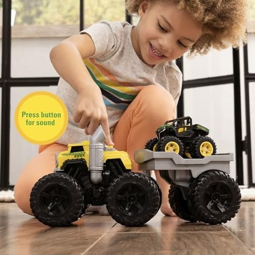 Monster Treads John Deere Rev N Roar Hauler Semi Set