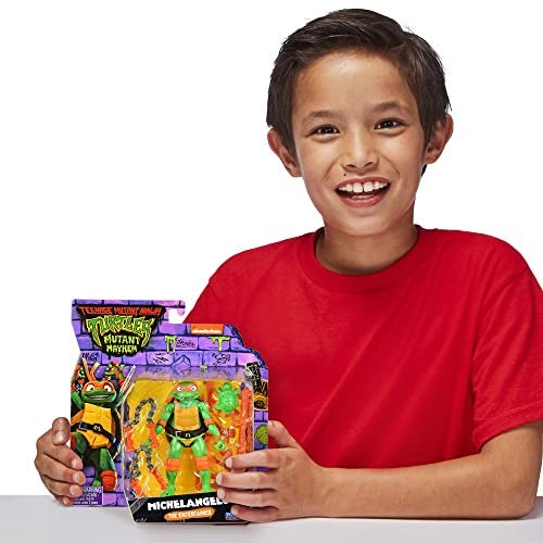 Teenage Mutant Ninja Turtles: Mutant Mayhem 4.25” Michelangelo Basic Action Figure By Playmates Toys