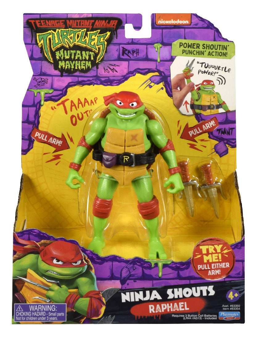 Tmnt Mutant Mayhem Ninja Shouts Figures Asst - Raphael