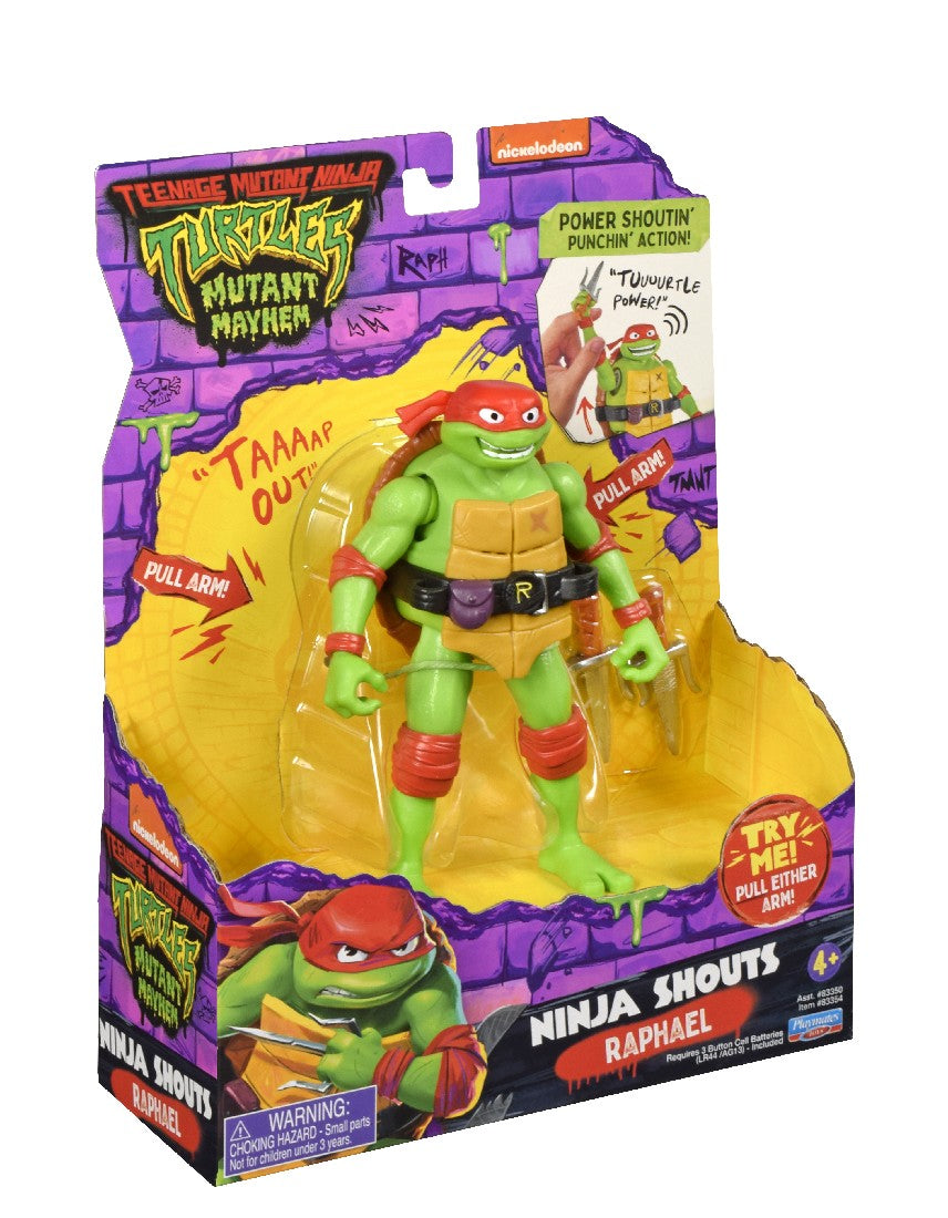 Tmnt Mutant Mayhem Ninja Shouts Figures Asst - Raphael