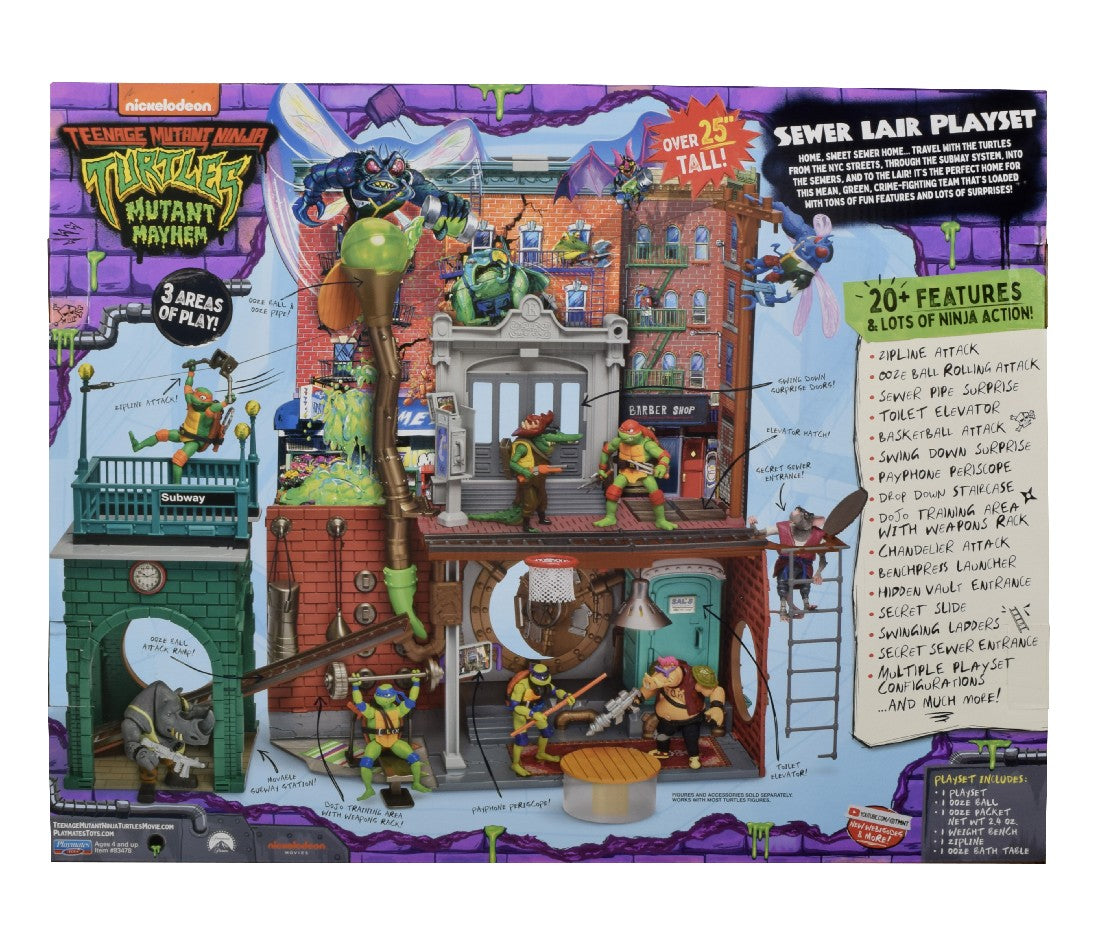 Tmnt Teenage Mutant Ninja Turtles Mutant Mayhem Sewer Lair Playset
