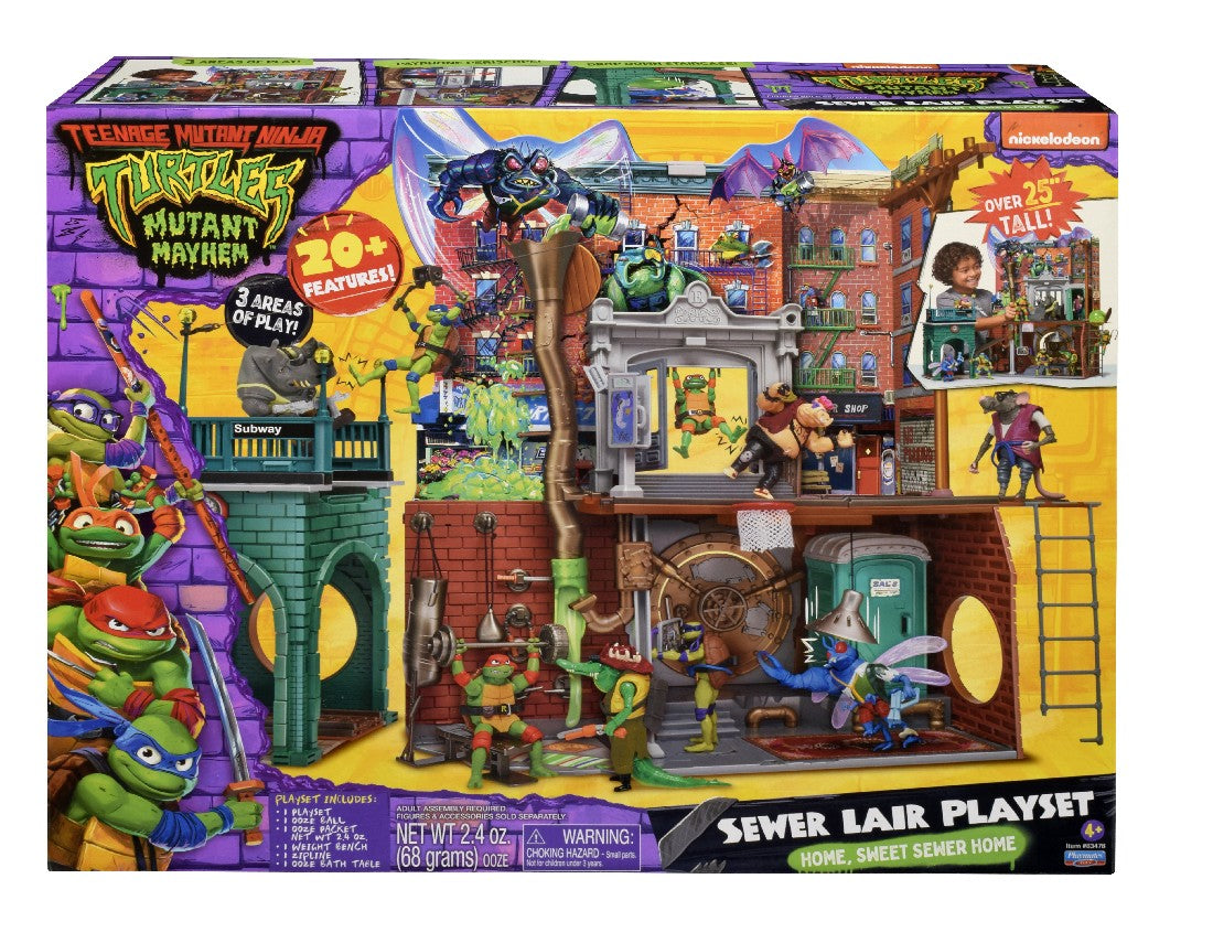 Tmnt Teenage Mutant Ninja Turtles Mutant Mayhem Sewer Lair Playset
