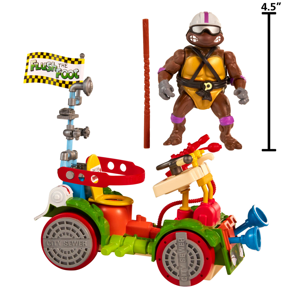 Teenage Mutant Ninja Turtles Classic Toilet Taxi W/ Figure