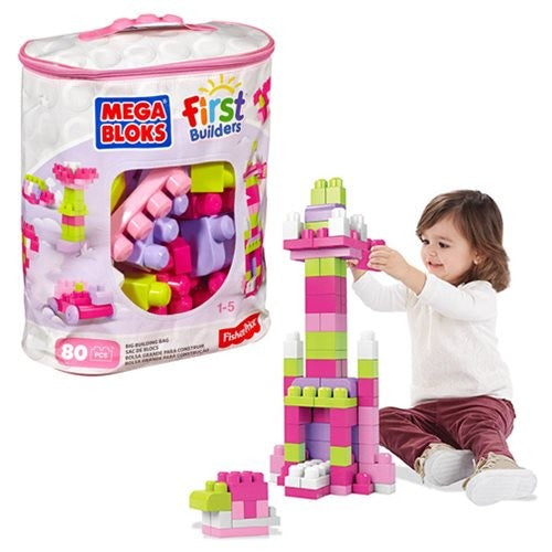 MEGA Bloks Big Building Bag - Pink