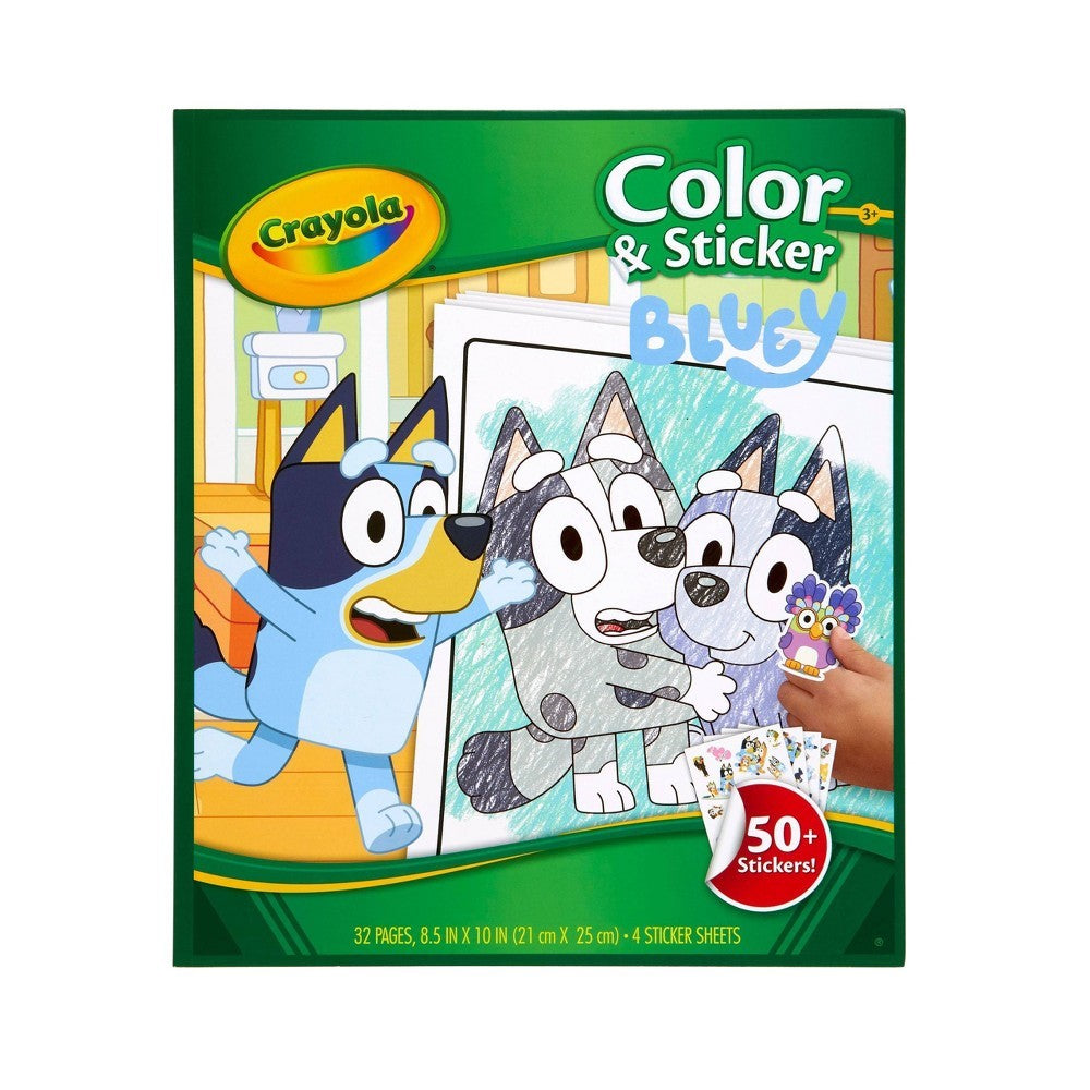 Crayola Bluey Color and Sticker Book