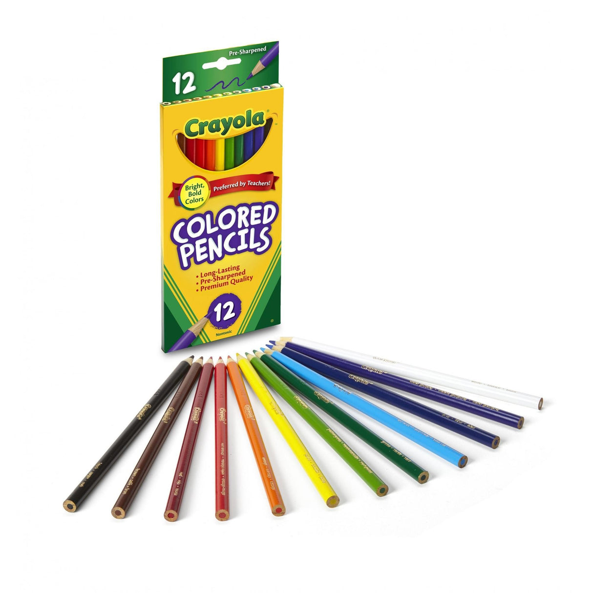 Crayola 12pk Full Size Colour Pencils