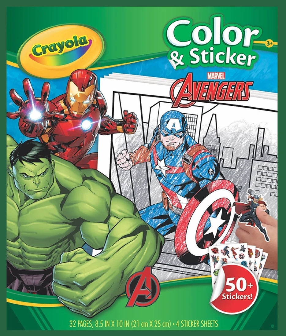Crayola Color & Sticker - Marvel Avengers