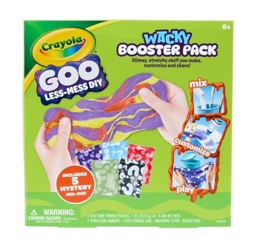 Crayola Goo Less-Mess Diy Satisfying Booster Pack