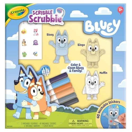 Crayola Scribble Scrubbies Deluxe Bluey Playset