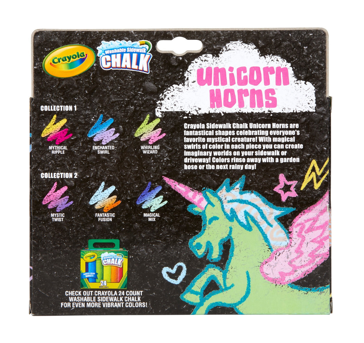 Crayola Unicorn Horns Chalk 3pk