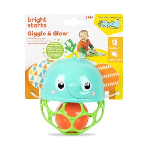 Bright Starts Oball Giggle Glow Elephant Peg Toy