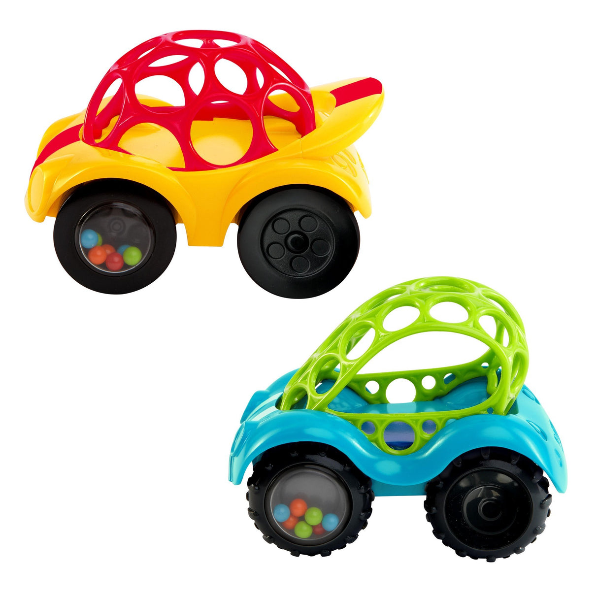 Oball Rattle & Roll Car Assortment Blue & Red
