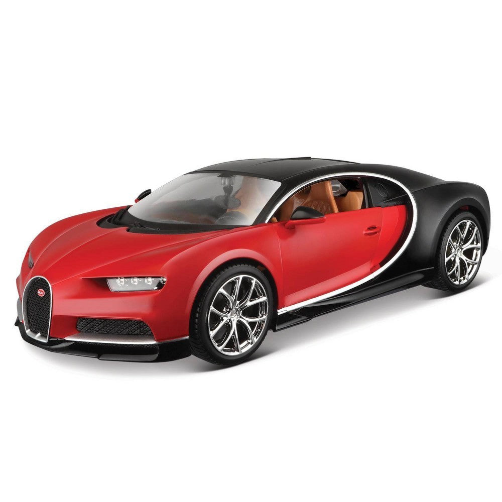 Mai 1/24 Assembly Line Bugatti Chiron Black & Red