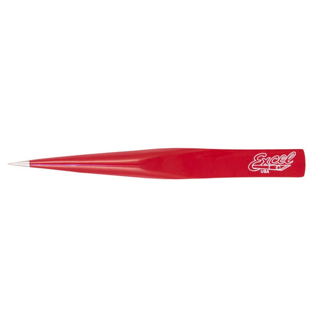 EXCEL ULTRA FINE POINT TWEEZERS HOLLOW - RED