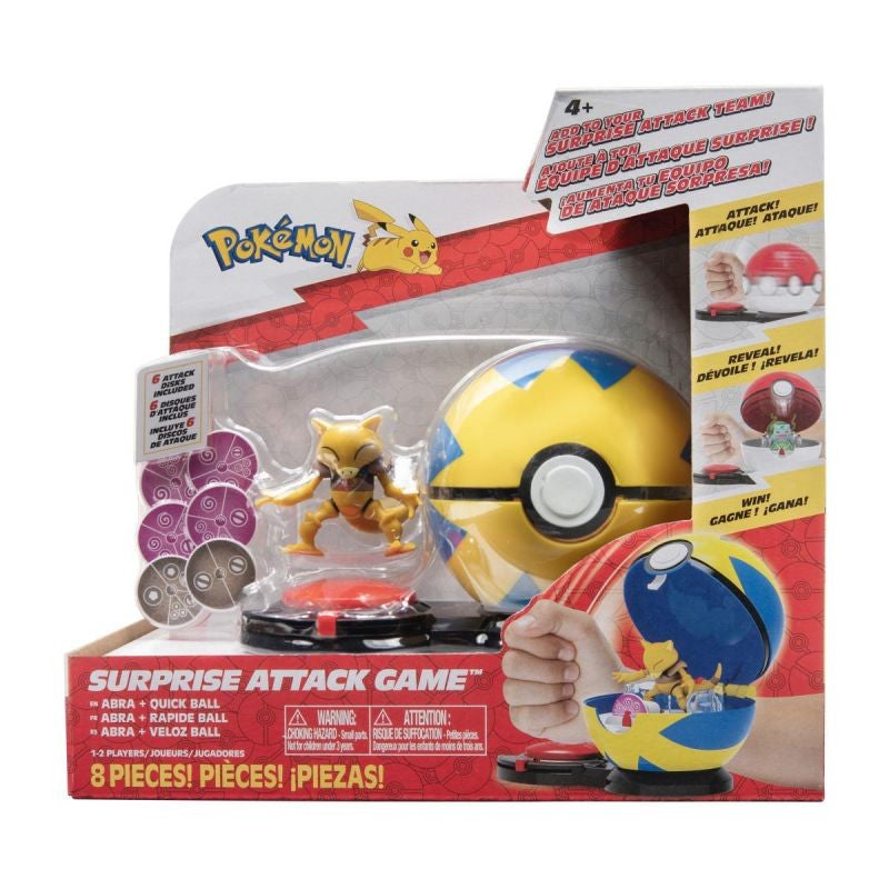 Pokemon Surprise Attack Game Single Pack - Abra + Quick Ball