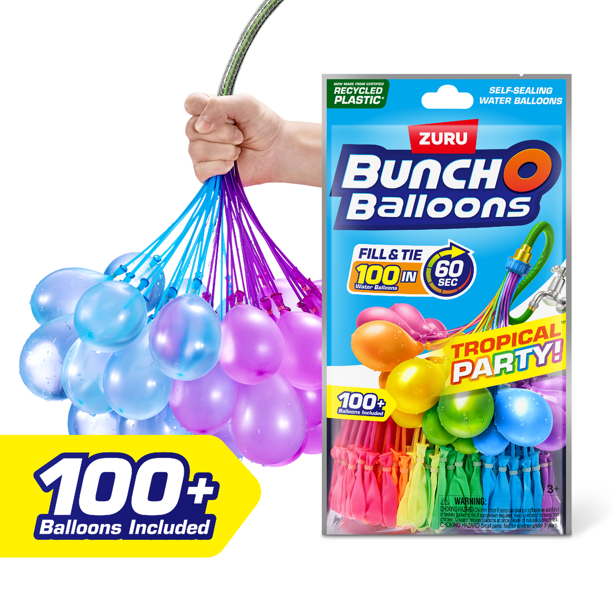 Zuru Bunch O Balloons Tropical Party 100 Water Balloons