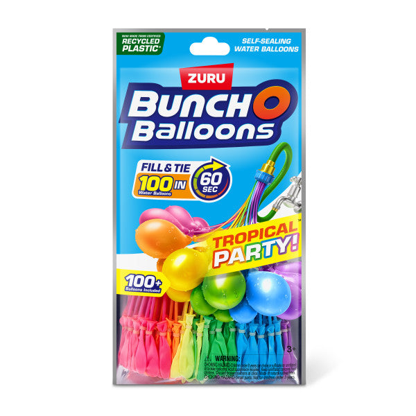 Zuru Bunch O Balloons Tropical Party 100 Water Balloons