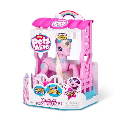 ZURU Pet's Alive Unicorn & Pony Playset assorted - Pink