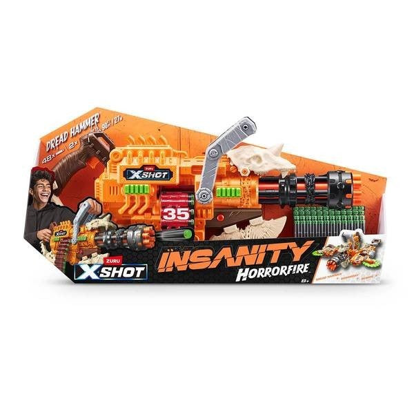 Zuru XSHOT Horror Fire Dread Hammer with 48 Darts
