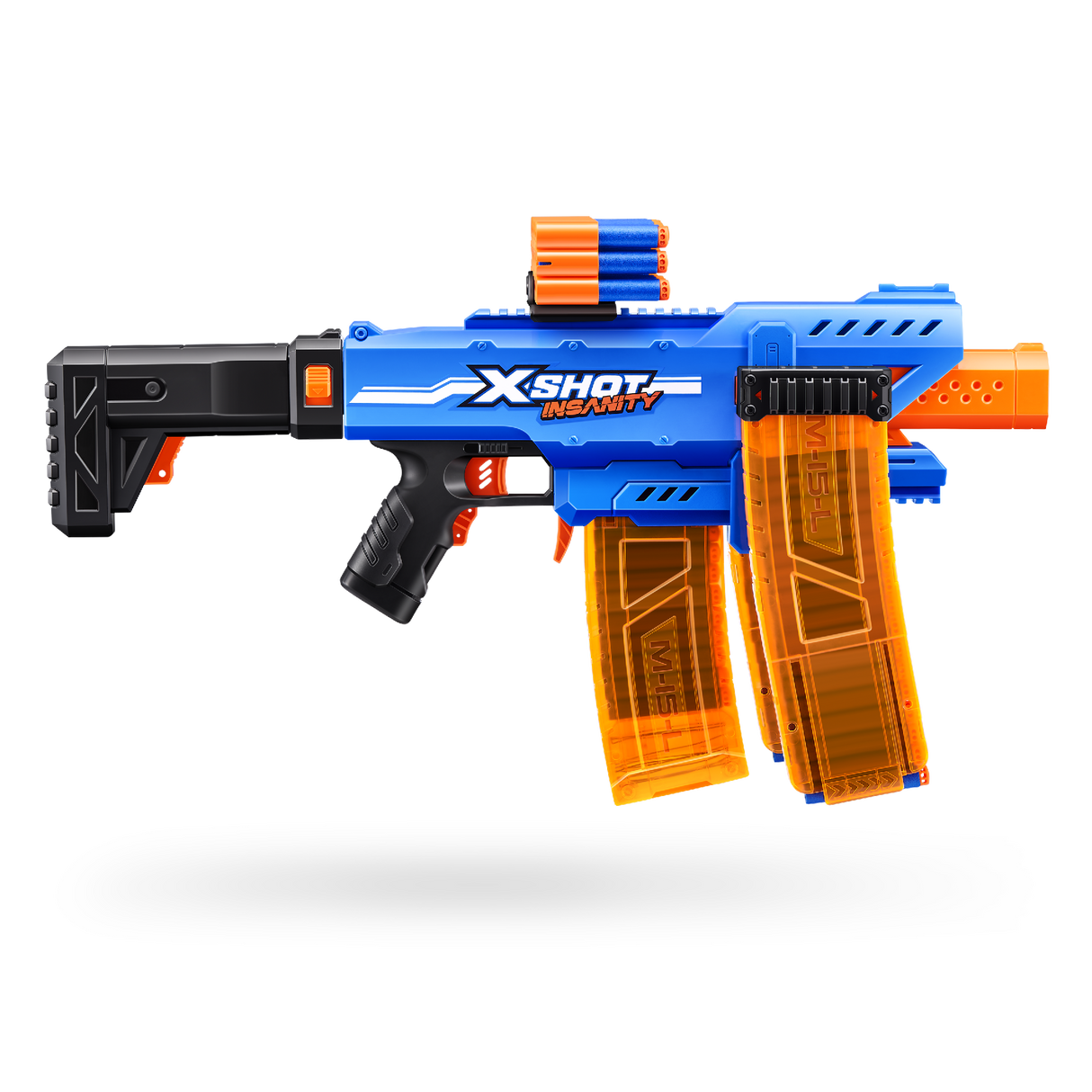 Zuru XSHOT Insanity Motorised Clip Blaster & 72 Darts