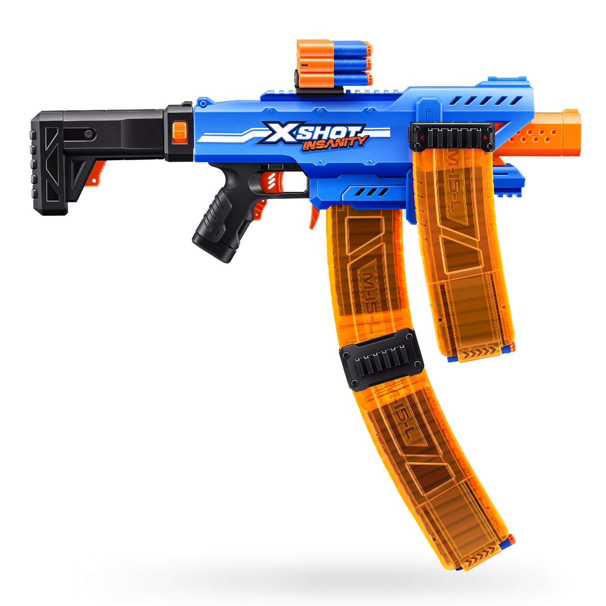 Zuru XSHOT Insanity Motorised Clip Blaster & 72 Darts