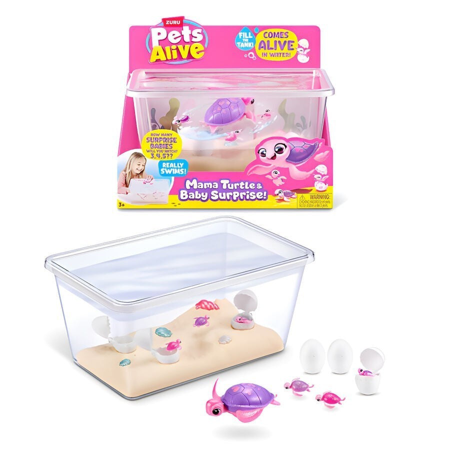 ZURU Pet's Alive Mama Turtle Surprise Playset