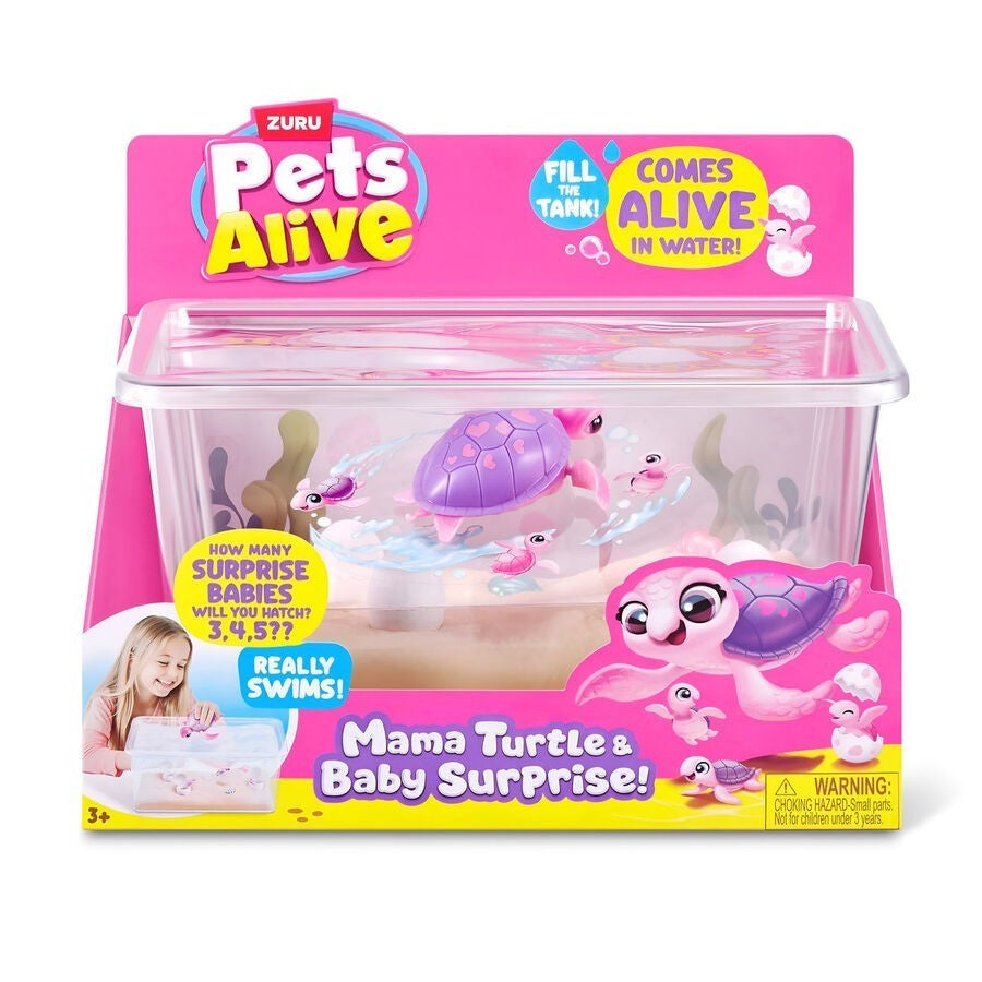 ZURU Pet's Alive Mama Turtle Surprise Playset