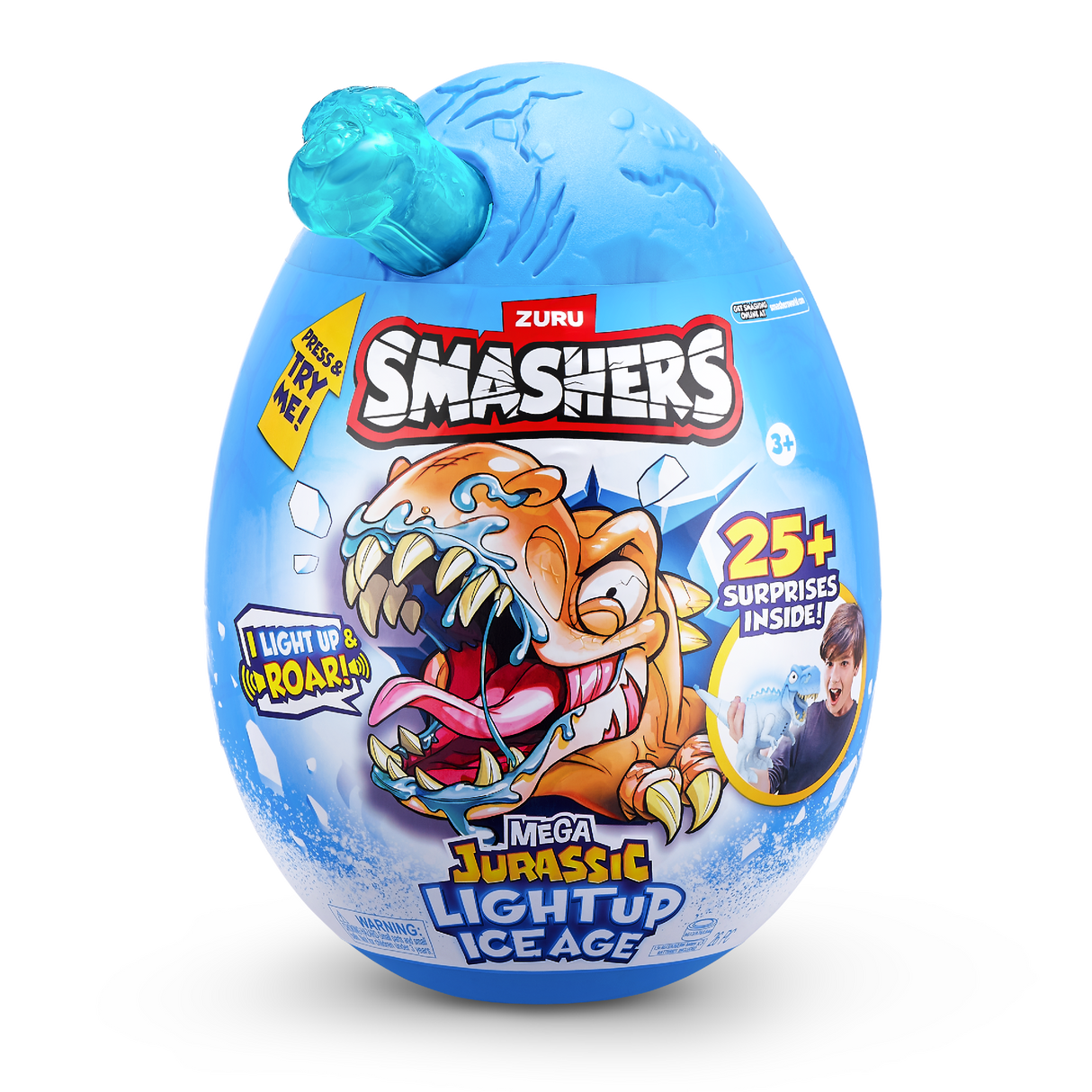 Zuru Smashers Dino Ice Age Light-Up Mega Egg