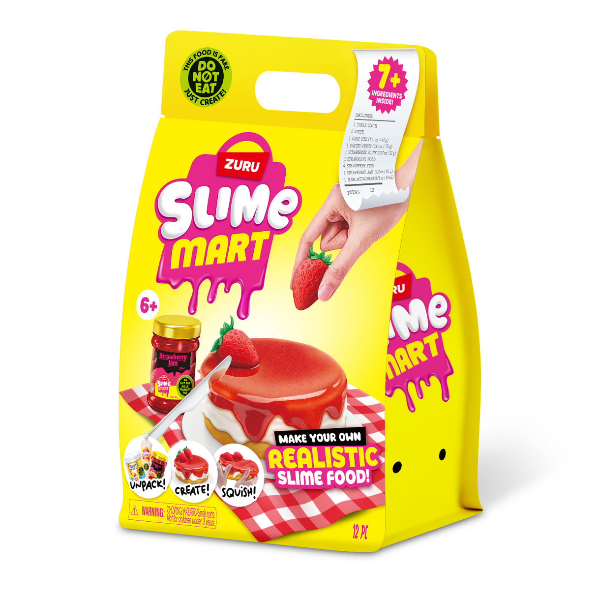 ZURU Slime Mart - Small Shopping Bag Series 1 - Strawberry Cheese Cake