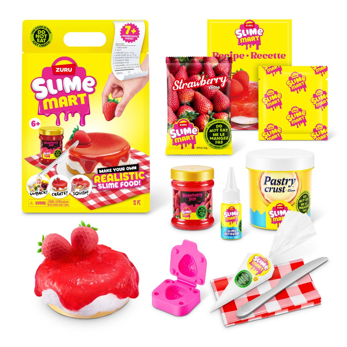 ZURU Slime Mart - Small Shopping Bag Series 1 - Strawberry Cheese Cake