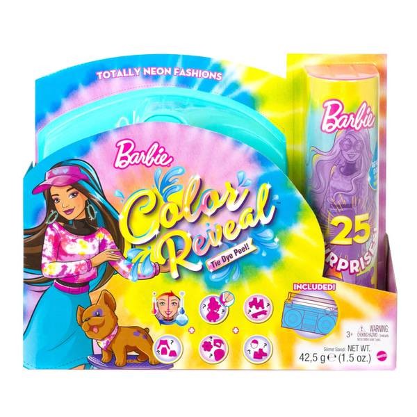 Barbie Reveal Color Set Of Gift Neon Tie-dye Heart Doll Multicolor