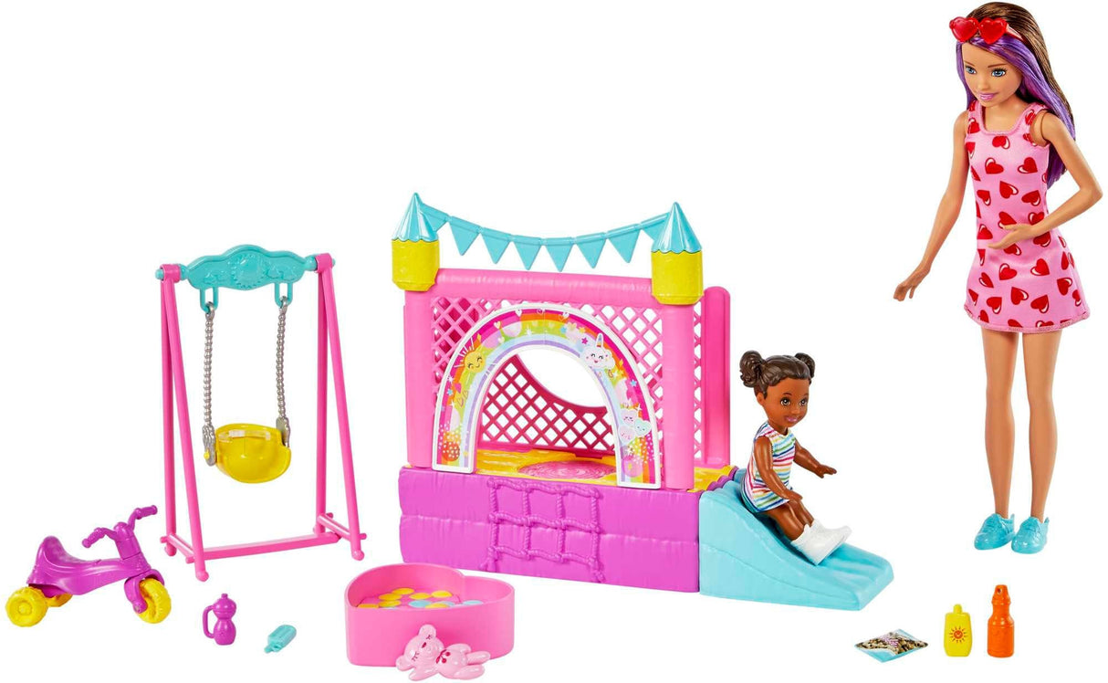 Barbie Skipper Babysitters Inc Bounce House