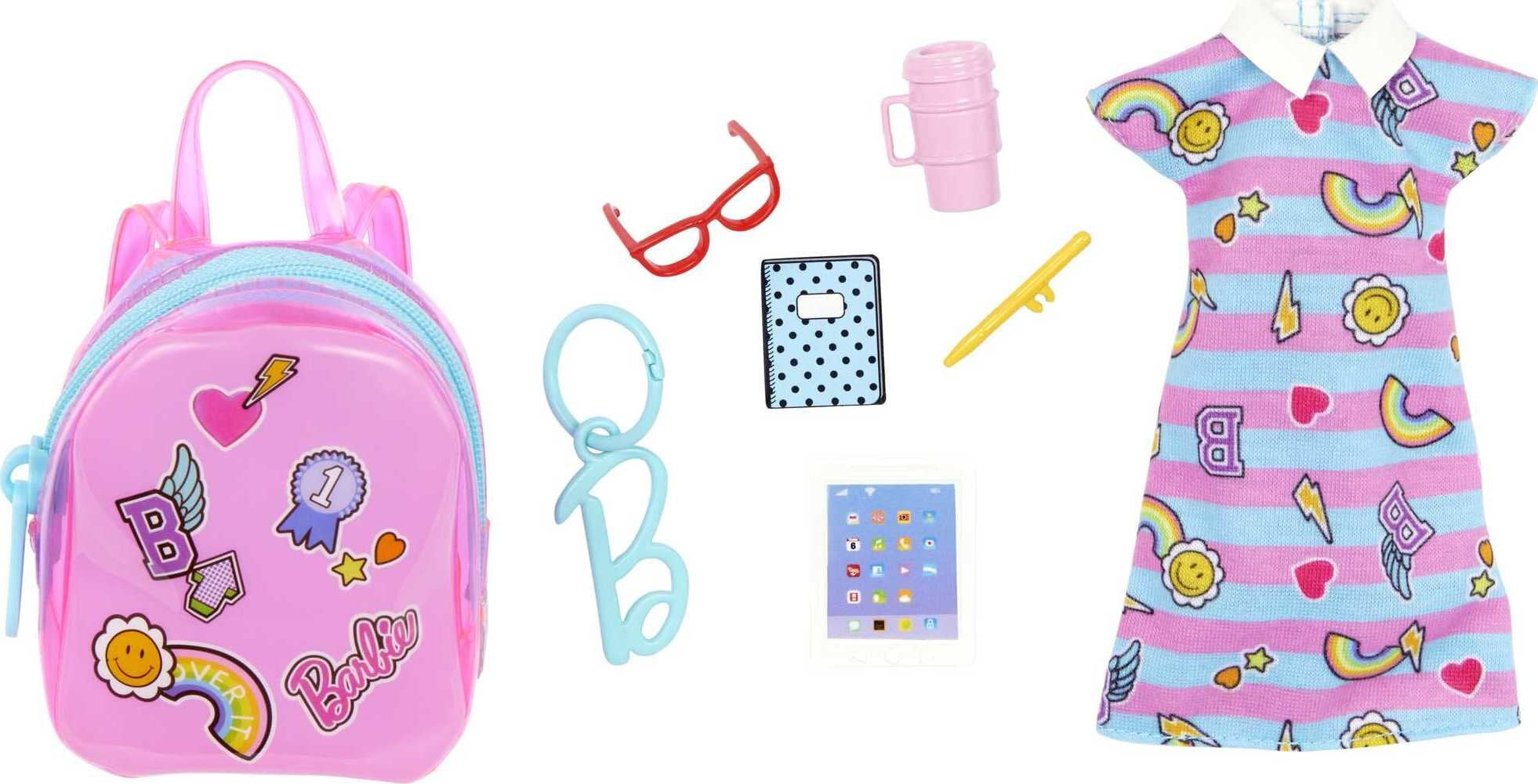 Barbie School Bag Premium Fashion Pack Cute Sticker Super Toys and Hobbies