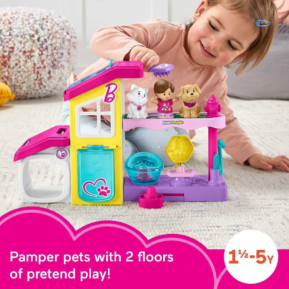 Fisher-price Little People Barbie Play And Care Pet Spa
