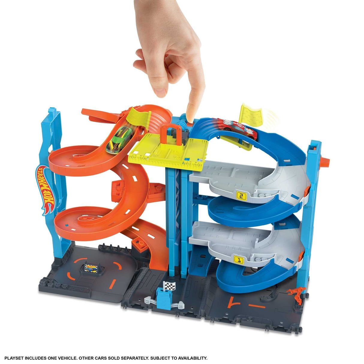 HOT WHEELS CITY TRANSFORMING RACE TOWER PLAYSET