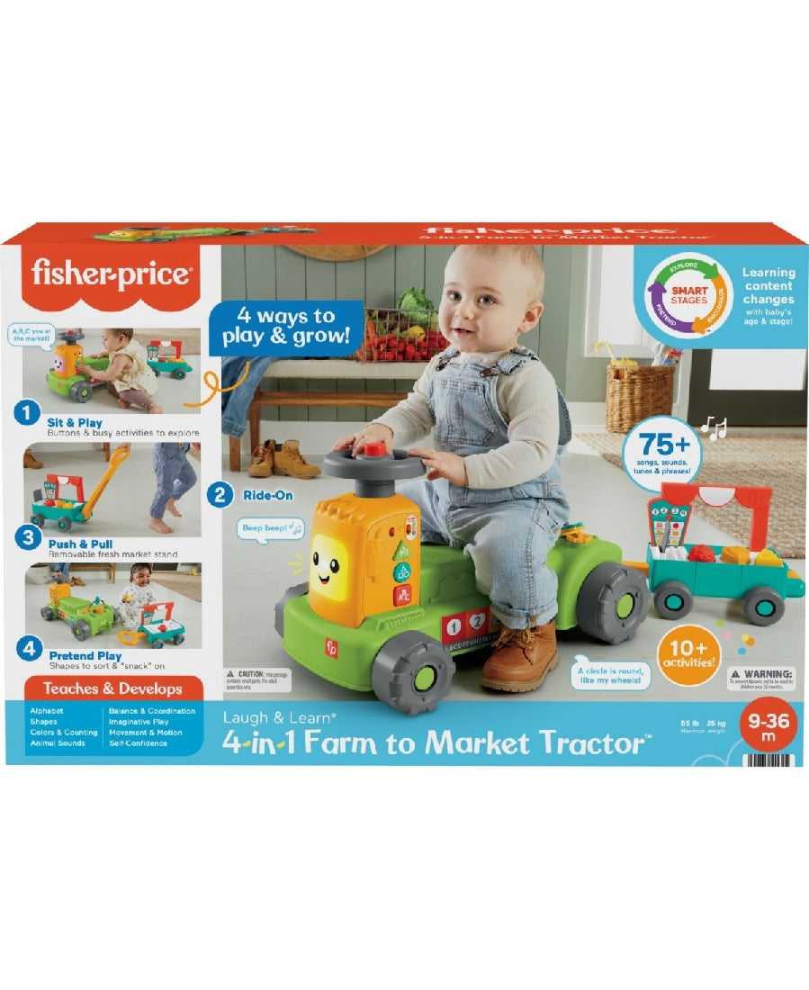 Fisher-price Laugh And Learn 4-in-1 Farm To Market Tractor
