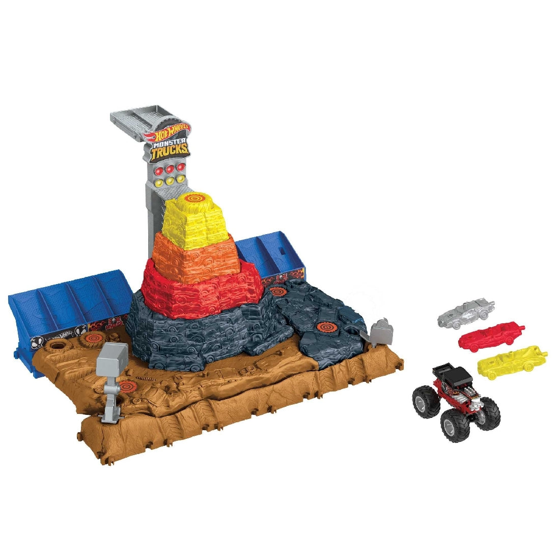 Hot Wheels Monster Trucks Arena Smashers Bone Shaker’s Ultimate Crush Yard