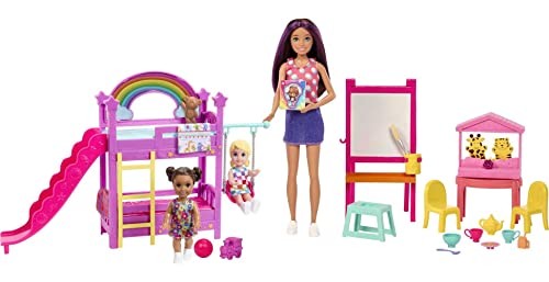 Barbie Skipper First Jobs Daycare Playset With 3 Dolls, Furniture & Accessories