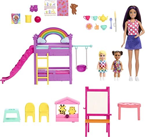 Barbie Skipper First Jobs Daycare Playset With 3 Dolls, Furniture & Accessories